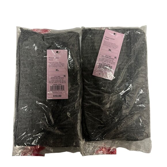 Wild Fable Women's 2 Pack Lace Trim Tiny Tank Top Heather Gray XL - Picture 6 of 6